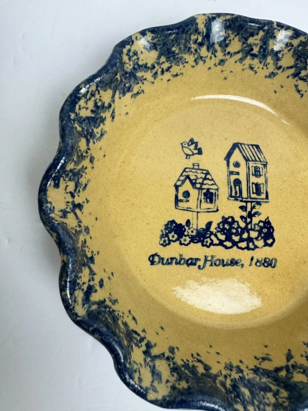Vintage 1995s Stillmeadow Pottery Jim Palph Stoneware Spongeware Birdhouses